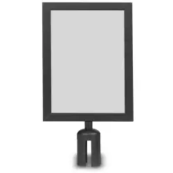 Ramka A4 na słupek - Czarny Mat