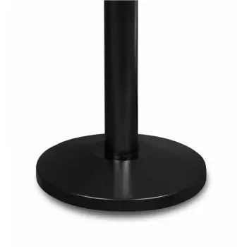 Słupek odgradzający Premium czarny z czarną taśmą