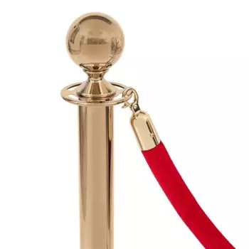 Border welurowy czerwony - klamra złota