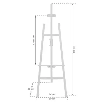 Sztaluga drewniana - biała