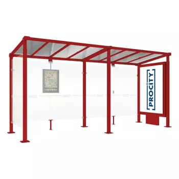 Wiata przystankowa Mediolan