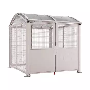 Wiata rowerowa łukowa zamykana