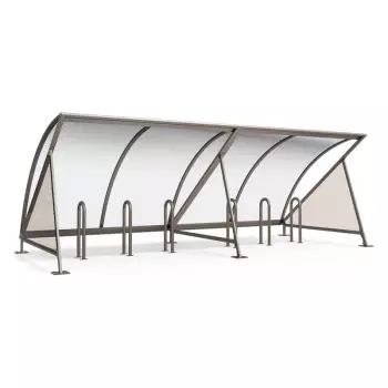 Wiata na rowery PÓŁKSIĘŻYC