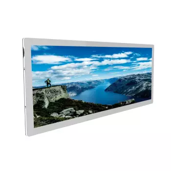 Zestaw ramka-banner panoramiczna Vitrine Media L