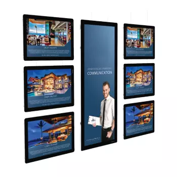 Zestaw ramka-banner panoramiczna Vitrine Media L