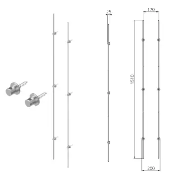 Zestaw naściennych ramek Vitrine Media