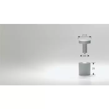 Dystans mosiężny chrom 13x25