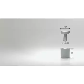 Dystans aluminiowy czarny 13x19