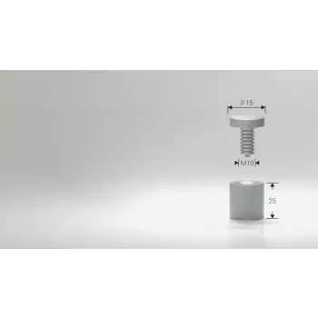 Dystans aluminiowy czarny 15x25