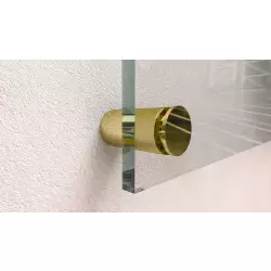 Dystans mosiężny złoty 13x13