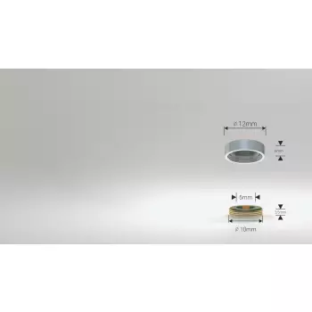 Zaślepka na śrubę chrom 12mm