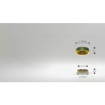 Zaślepka na śrubę złota 15 mm