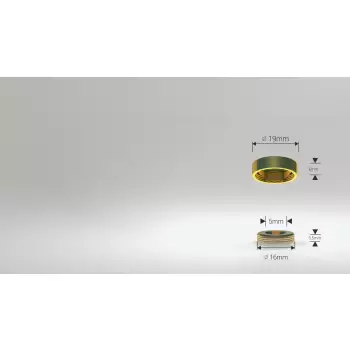 Zaślepka na śrubę złota 19 mm