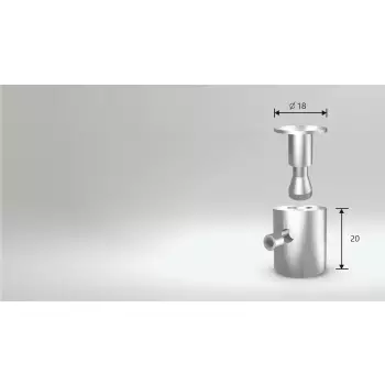 Dystans ze stali nierdzewnej z blokadą 18x20