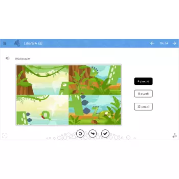 Program edukacyjny mTalent Czytanie. Litery