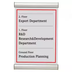 Tabliczka przydrzwiowa OWZ 26 mm A5