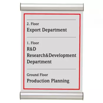 Tabliczka przydrzwiowa OWZ 26 mm A5