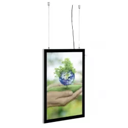 Magnetyczna dwustronna rama podświetlana