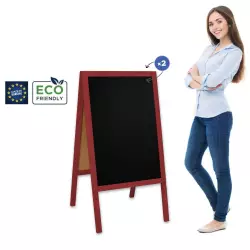 Potykacz drewniany Classic L (61x118 cm) - czerwony