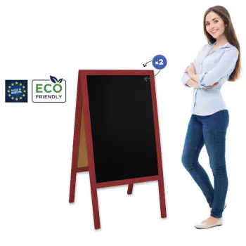 Potykacz drewniany Classic L (61x118 cm) - czerwony