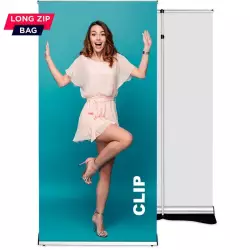 Roll up Clip 85x220 - teleskopowy maszt, system wymiany grafiki