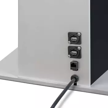 Dwustronny Totem Cyfrowy z monitorem