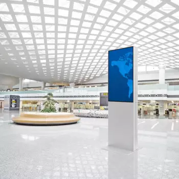 Dwustronny totem cyfrowy Smart Line