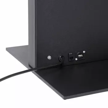 Totem cyfrowy Smart Line Rack z pojemnikiem na ulotki