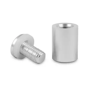 Dystans aluminiowy (srebrna satyna) - 19x25