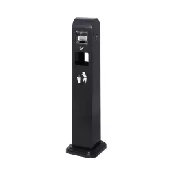 Wolnostojąca popielniczka z koszem na śmieci