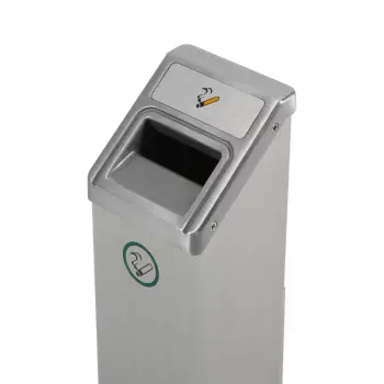 Prostokątna popielniczka do montażu na ścianie