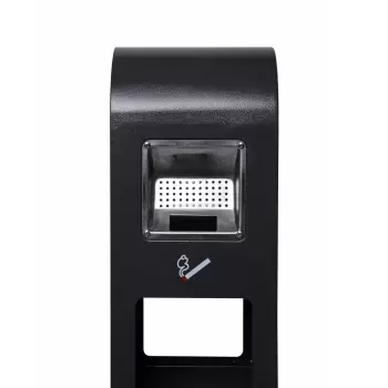 Wolnostojąca popielniczka z koszem na śmieci