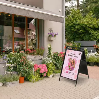 Elegancki potykacz z ramką magnetyczną