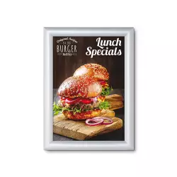 Rama zatrzaskowa OWZ SREBRNA 25 mm narożniki proste