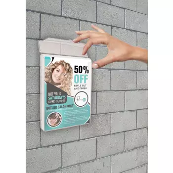 Zewnętrzny pojemnik na ulotki DL