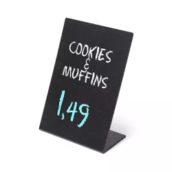 Jednostronny stojak kredowy Black Typ L