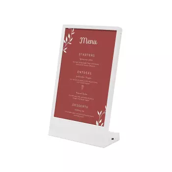 Stojak na menu typ L z podświetleniem LED A5