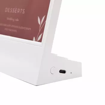 Stojak na menu typ L z podświetleniem LED A5